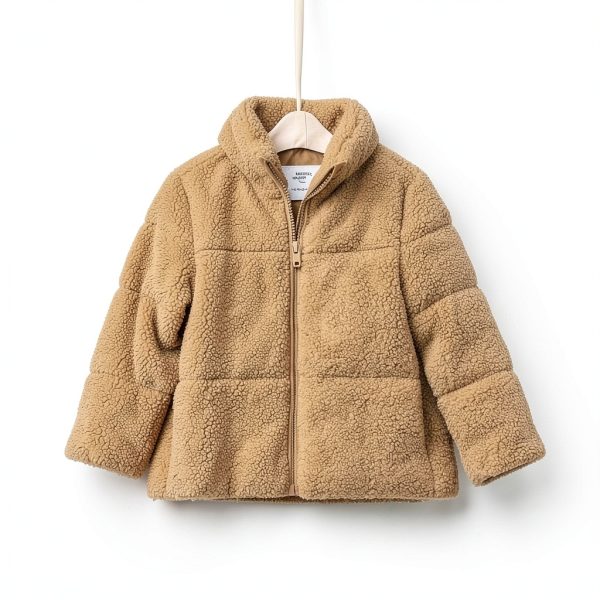 Girls Sherpa Jacket Amazon Essentials Sofia Grainge Sherpa 2T Ivory-1