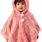 CozyKids Kids Hooded Winter Cape Soft Faux Fur Lining Blue Dinosaur-0