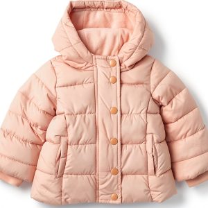 Amazon Essentials Girls Oversized Puffer Coat Light Mauve Large-0