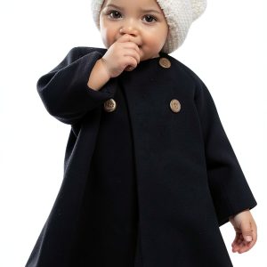 Cotton Blend Baby Girls Coat X115 Button Cardigan 0-6M-2-3Y-0