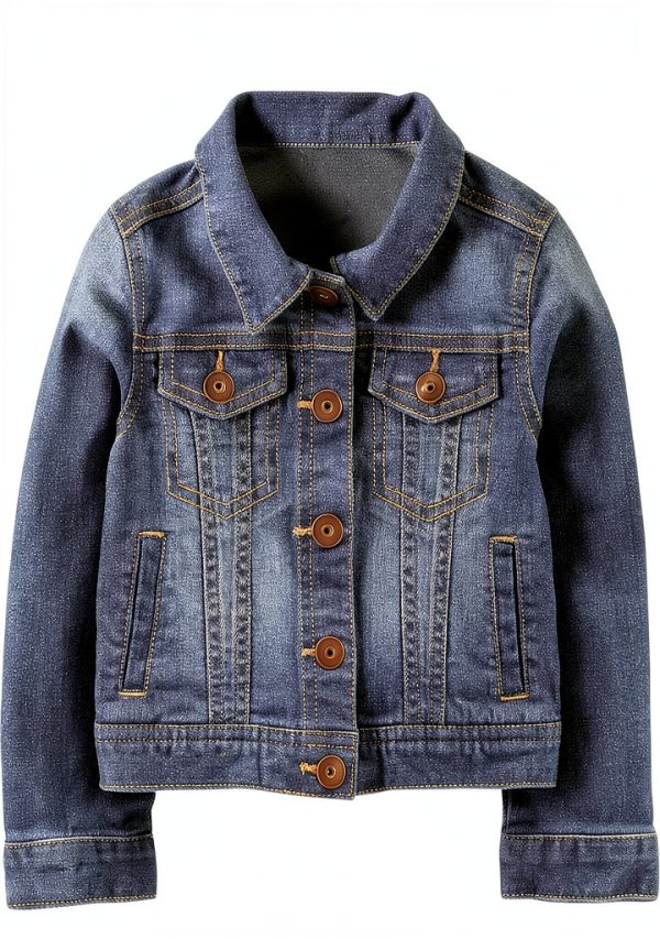 Carter's Simple Joys Denim Toddler Jacket Medium Wash 2T-5T-0