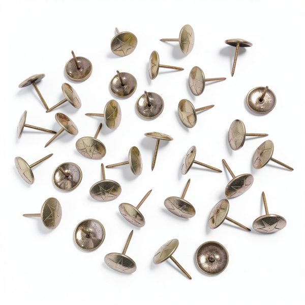 Upholstery Tacks Maozaa Decorative Brass Nails 100pcs 5/8in-6