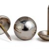 decotacks® Silver Finish Upholstery Nails, Furniture Tacks Thumb Tacks, Push Pin 7/16in - 100 Pcs/Box [Nickel/Silver Finish] DX0511-3