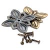 dophee 50Pcs 1.18''x1.06'' Vintage Upholstery Nails Jewelry Box Sofa Furniture Door DIY Decorative Tack Stud-5