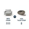 Upholstery Metal Flexible Tack Strip House2Home 20ft Curve Grip-4