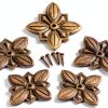 dophee 50Pcs 1.18''x1.06'' Vintage Upholstery Nails Jewelry Box Sofa Furniture Door DIY Decorative Tack Stud-0