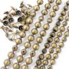 Brass Upholstery Tacks Strips 10m D9.5mm by Let's Decorate Brass Trim-1