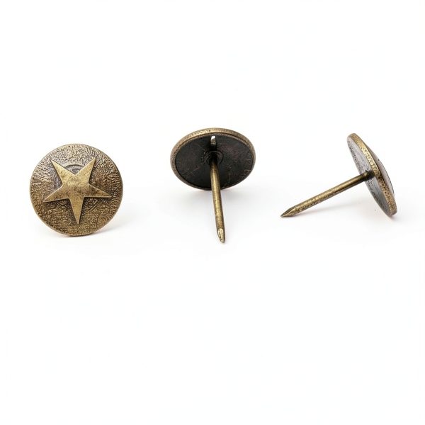 Upholstery Tacks Maozaa Decorative Brass Nails 100pcs 5/8in-2