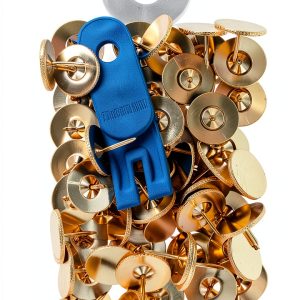 Clover Brass Tacks Gold 60‑Piece Removable Tacks for Crafts-0