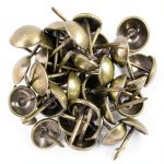 decotacks 500pcs Antique Brass Tacks French Natural 7/16" Head-0