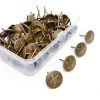 Upholstery Tacks Maozaa Decorative Brass Nails 100pcs 5/8in-4