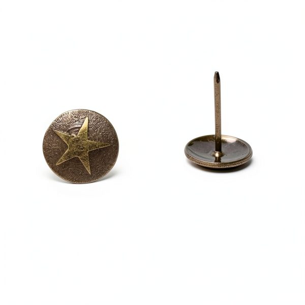 Upholstery Tacks Maozaa Decorative Brass Nails 100pcs 5/8in-1