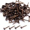 dophee 100Pcs Black Upholstery Nails Tacks Round Head Metal 5x17mm-0