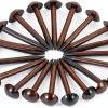 dophee 100Pcs Black Upholstery Nails Tacks Round Head Metal 5x17mm-1