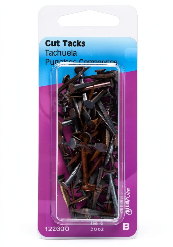 Hillman Carpet Tacks 1 Inch No. 22 Blue Viewpack 2 Oz Alloy Steel-1