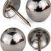 decotacks® Silver Finish Upholstery Nails, Furniture Tacks Thumb Tacks, Push Pin 7/16in - 100 Pcs/Box [Nickel/Silver Finish] DX0511-2
