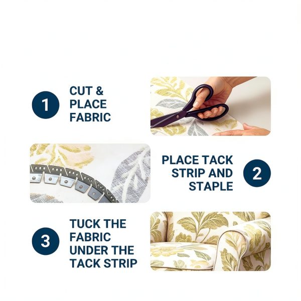 Upholstery Metal Flexible Tack Strip House2Home 20ft Curve Grip-3