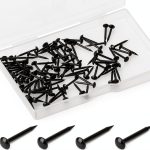 Upholstery Nails 100pcs Black Round Head Thumb Tacks by Hariendny-0