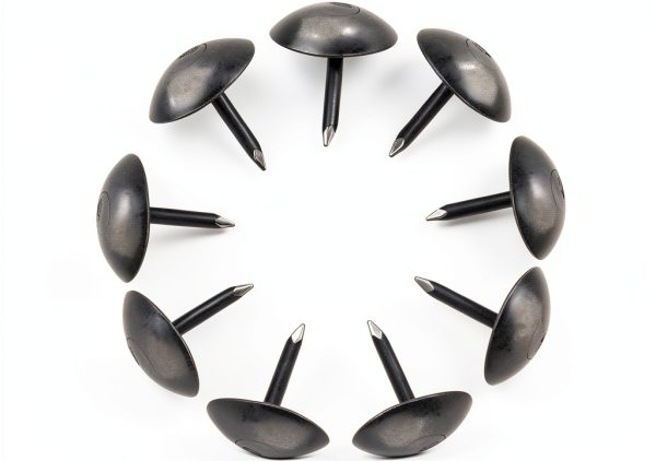Upholstery Tacks Piutouyar 200pcs Black Metal Thumb Tacks 7x13mm-4