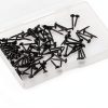Upholstery Nails 100pcs Black Round Head Thumb Tacks by Hariendny-1