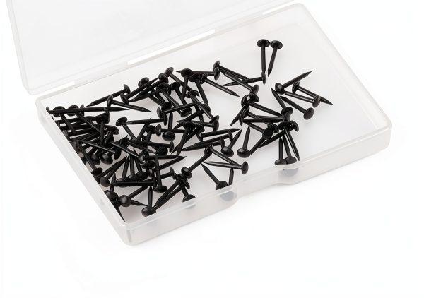 Upholstery Nails 100pcs Black Round Head Thumb Tacks by Hariendny-1