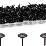 Metal Thumb Tacks 200 Pcs Vintage Black Upholstery Fasteners Rierdge-0
