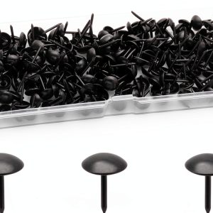 Metal Thumb Tacks 200 Pcs Vintage Black Upholstery Fasteners Rierdge-0
