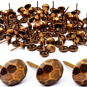Upholstery Tacks BUXIMN Decorative Nails 100pcs Retro Bronze 11x17mm-0