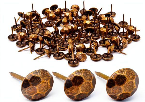 Upholstery Tacks BUXIMN Decorative Nails 100pcs Retro Bronze 11x17mm-0