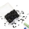 Outus 200 Black Upholstery Tacks 7/16 Inch with Storage Box-1
