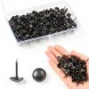 Outus 200 Black Upholstery Tacks 7/16 Inch with Storage Box-2