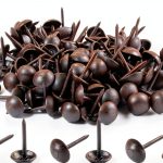 Upholstery Tacks Piutouyar 200pcs Black Metal Thumb Tacks 7x13mm-0
