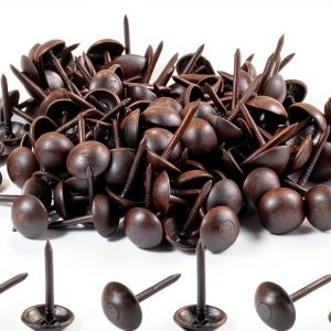 Upholstery Tacks Piutouyar 200pcs Black Metal Thumb Tacks 7x13mm-0