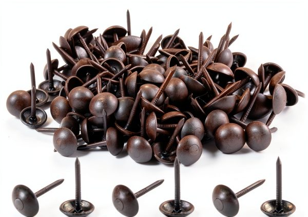 Upholstery Tacks Piutouyar 200pcs Black Metal Thumb Tacks 7x13mm-0